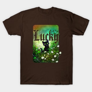 Lucky Black Cat T-Shirt